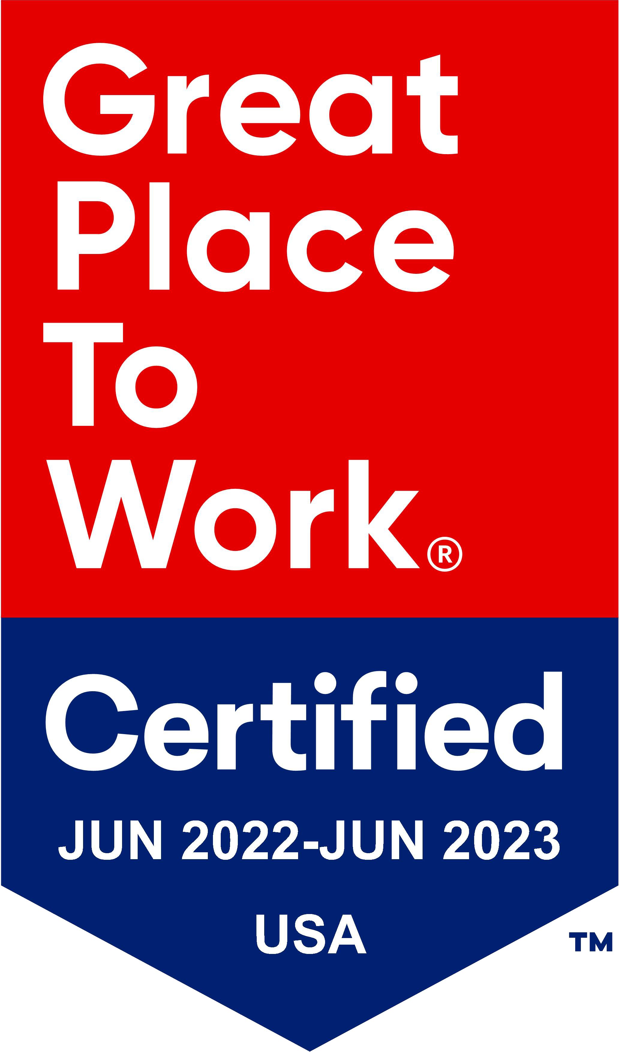 Great Place to Work© Certified