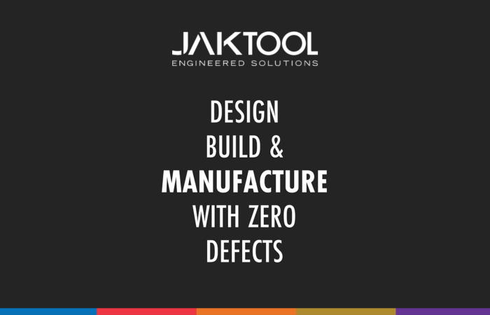 Promotional graphic reading "Manufacture with zero defects"